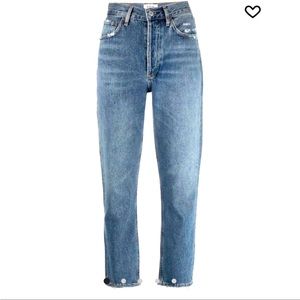 COPY - NWOT Agolde Riley High-Rise crop in Frequency